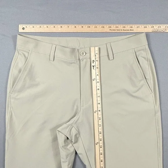 Under Armour Drive Golf Pants Tan Khaki Straight Leg Mens Sz 36/32 - Picture 7 of 9